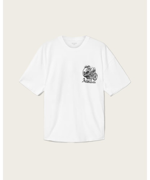 ALLSAINTS(オールセインツ)の「PANHEAD OVERSIZED GRAPHIC T-SHIRT | PANHEAD オーバーサイズ グラフィック Tシャツ(Tシャツ/カットソー・メンズ・ホワイト・XS/S/L/XL/M)」の9枚目の写真