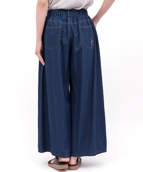 チチカカ(チチカカ)の「Orale! フロントタックワイドデニムパンツ(デニムパンツ・レディース・ブラック/インディゴブルー・FREE)」の9枚目の写真