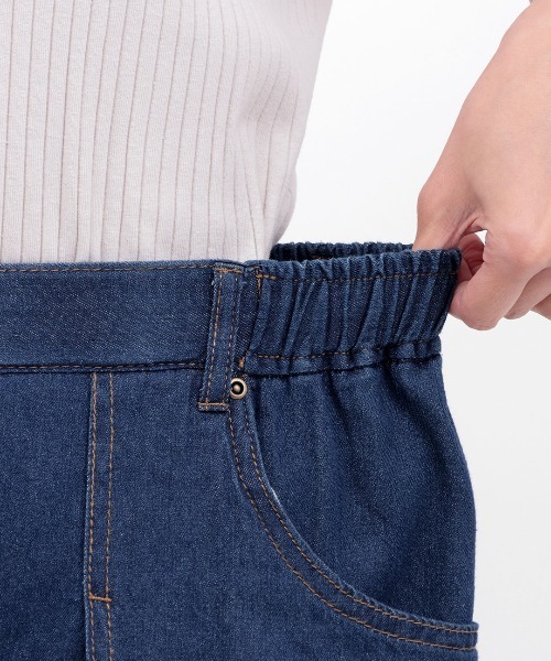 チチカカ(チチカカ)の「Orale! フロントタックワイドデニムパンツ(デニムパンツ・レディース・ブラック/インディゴブルー・FREE)」の11枚目の写真