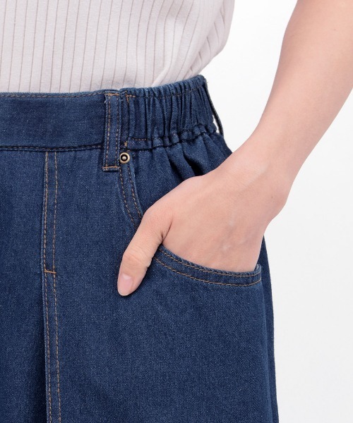 チチカカ(チチカカ)の「Orale! フロントタックワイドデニムパンツ(デニムパンツ・レディース・ブラック/インディゴブルー・FREE)」の12枚目の写真