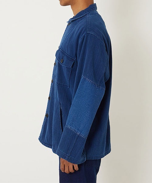 BLUE BLUE JAPAN(ブルーブルージャパン)の「カセゾメサシコ ファティーグシャツ(シャツ/ブラウス・メンズ・インディゴブルー・S/M/L/XL)」の3枚目の写真
