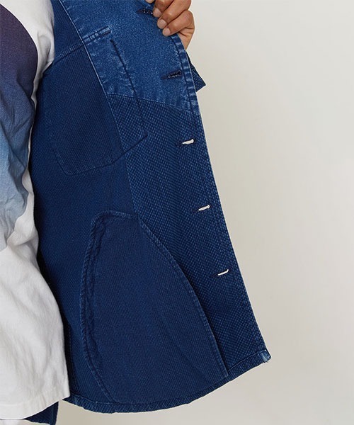 BLUE BLUE JAPAN(ブルーブルージャパン)の「カセゾメサシコ ファティーグシャツ(シャツ/ブラウス・メンズ・インディゴブルー・S/M/L/XL)」の8枚目の写真