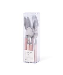 Francfranc（フランフラン）の「カトラリー 8個セット ロゴ ピンク 8本 スプーン フォーク ナイフ（カトラリー）」