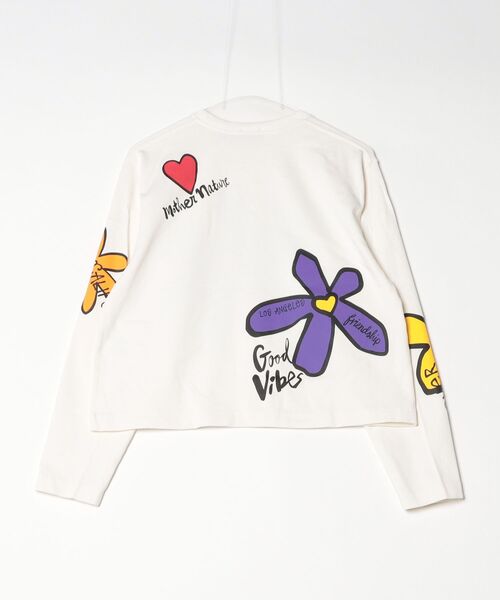 POLO RALPH LAUREN(ポロ ラルフ ローレン)の「フローラル グラフィック ジャージー ロングスリーブ Tシャツ(Tシャツ/カットソー・レディース・ホワイト・XS/XL/L/M/S)」の3枚目の写真