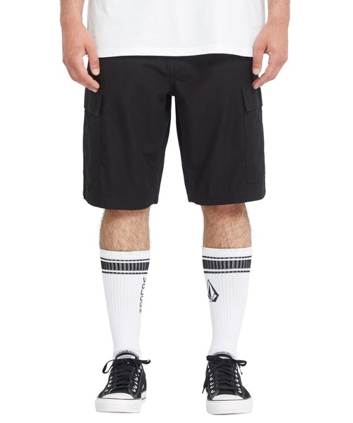 VOLCOM(ボルコム)の「VOLCOM メンズ STRANGE TRIPPER CARGO SHORT 22 ショートパンツ 【2026年春夏モデル】(その他パンツ・メンズ・ブラック・30inch/28inch/36inch/34inch/32inch)」の3枚目の写真