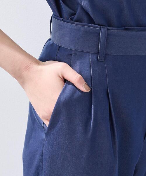 INDIVI（インディヴィ）の「【洗える／UVケア／SETUP可能】デニムライクテーパードパンツ（その他パンツ・レディース・サックスブルー系3/ネイビー系3/ブルー系その他5・40/38/36/13/05/15 /19）」の22枚目の写真