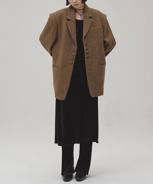 TODAYFUL(トゥデイフル)の「【TODAYFUL/トゥデイフル】Wool100% Check Jacket/ウール100%チェックジャケット(テーラードジャケット・レディース・キャメル・36/38)」の12枚目の写真