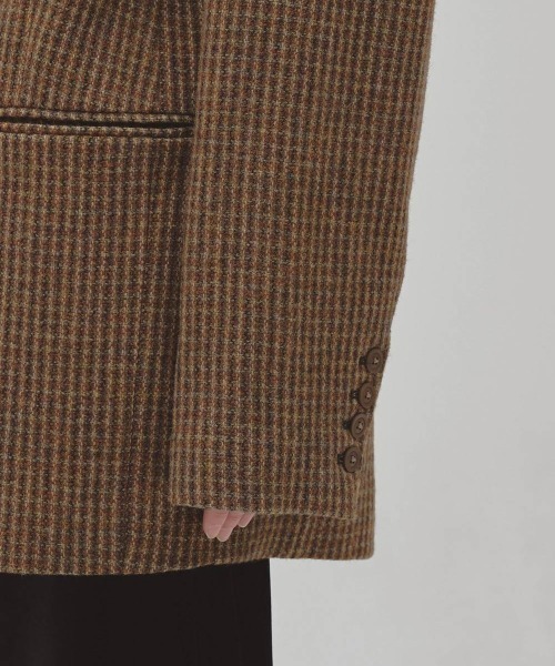 TODAYFUL(トゥデイフル)の「【TODAYFUL/トゥデイフル】Wool100% Check Jacket/ウール100%チェックジャケット(テーラードジャケット・レディース・キャメル・36/38)」の7枚目の写真