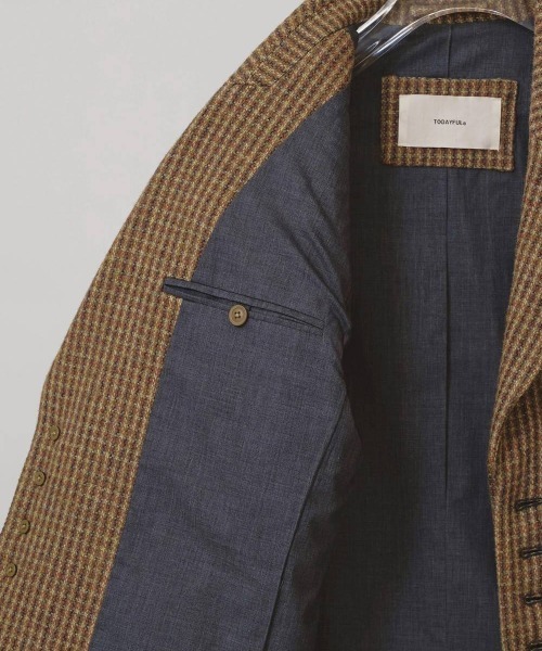 TODAYFUL(トゥデイフル)の「【TODAYFUL/トゥデイフル】Wool100% Check Jacket/ウール100%チェックジャケット(テーラードジャケット・レディース・キャメル・36/38)」の5枚目の写真