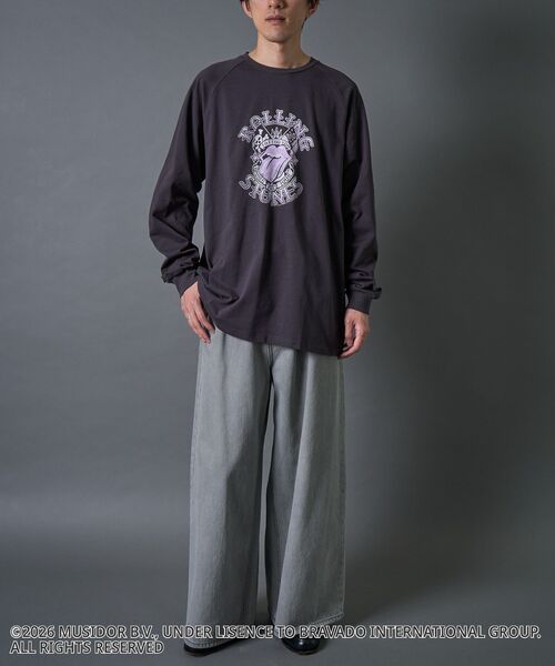 CRAFT STANDARD BOUTIQUE（クラフトスタンダードブティック）の「【ザ・ローリング・ストーンズ】ラグランロンT（Tシャツ/カットソー・メンズ・チャコールグレー/ブラック・L/M/S）」の15枚目の写真
