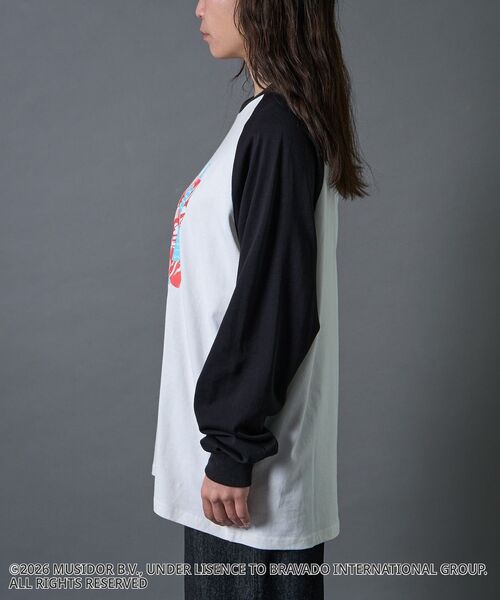 CRAFT STANDARD BOUTIQUE（クラフトスタンダードブティック）の「【ザ・ローリング・ストーンズ】ラグランロンT（Tシャツ/カットソー・メンズ・チャコールグレー/ブラック・L/M/S）」の5枚目の写真