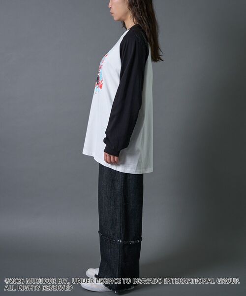 CRAFT STANDARD BOUTIQUE（クラフトスタンダードブティック）の「【ザ・ローリング・ストーンズ】ラグランロンT（Tシャツ/カットソー・メンズ・チャコールグレー/ブラック・L/M/S）」の8枚目の写真