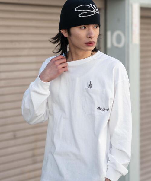 WEGO(ウィゴー)の「WEGO/【26年春夏新作】ポケット刺繍BIG T(LS)(Tシャツ/カットソー・メンズ・ホワイト/アッシュグレー/スミクロ・LARGE/MEDIUM)」の16枚目の写真