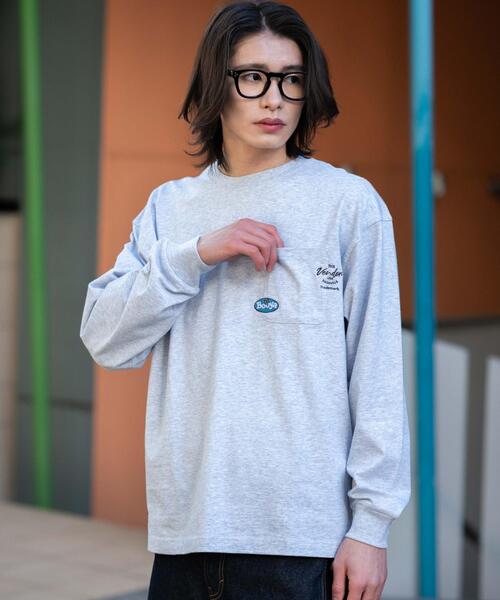 WEGO(ウィゴー)の「WEGO/【26年春夏新作】ポケット刺繍BIG T(LS)(Tシャツ/カットソー・メンズ・ホワイト/アッシュグレー/スミクロ・LARGE/MEDIUM)」の14枚目の写真