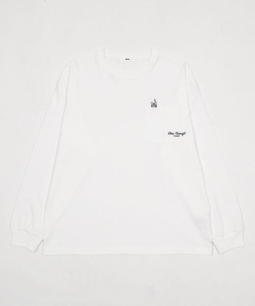 WEGO(ウィゴー)の「WEGO/【26年春夏新作】ポケット刺繍BIG T(LS)(Tシャツ/カットソー・メンズ・ホワイト/アッシュグレー/スミクロ・LARGE/MEDIUM)」の5枚目の写真