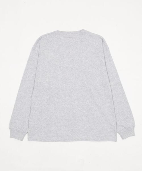 WEGO(ウィゴー)の「WEGO/【26年春夏新作】ポケット刺繍BIG T(LS)(Tシャツ/カットソー・メンズ・ホワイト/アッシュグレー/スミクロ・LARGE/MEDIUM)」の8枚目の写真