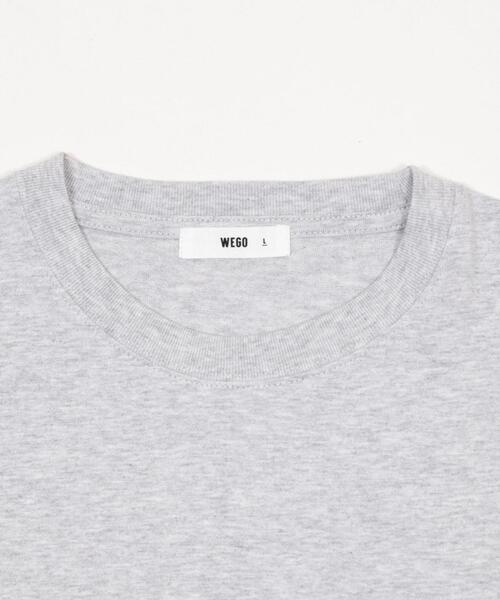 WEGO(ウィゴー)の「WEGO/【26年春夏新作】ポケット刺繍BIG T(LS)(Tシャツ/カットソー・メンズ・ホワイト/アッシュグレー/スミクロ・LARGE/MEDIUM)」の9枚目の写真