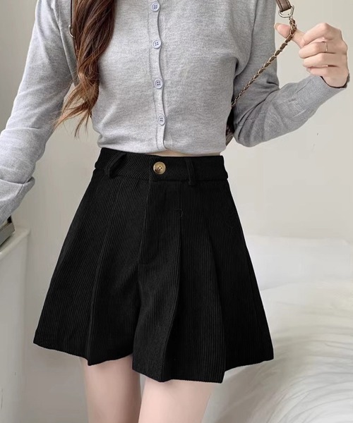 Miniministore(ミニミニストア)の「コーデュロイ ショートパンツ レディース(スラックス・レディース・ブラウン/ブラック・M/XL/L)」の3枚目の写真
