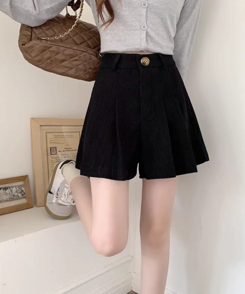 Miniministore(ミニミニストア)の「コーデュロイ ショートパンツ レディース(スラックス・レディース・ブラウン/ブラック・M/XL/L)」の5枚目の写真