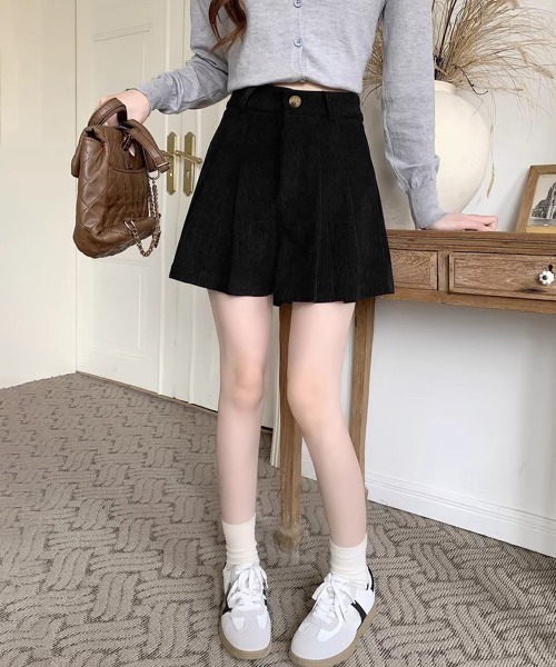 Miniministore(ミニミニストア)の「コーデュロイ ショートパンツ レディース(スラックス・レディース・ブラウン/ブラック・M/XL/L)」の6枚目の写真