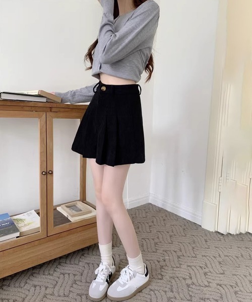 Miniministore(ミニミニストア)の「コーデュロイ ショートパンツ レディース(スラックス・レディース・ブラウン/ブラック・M/XL/L)」の7枚目の写真