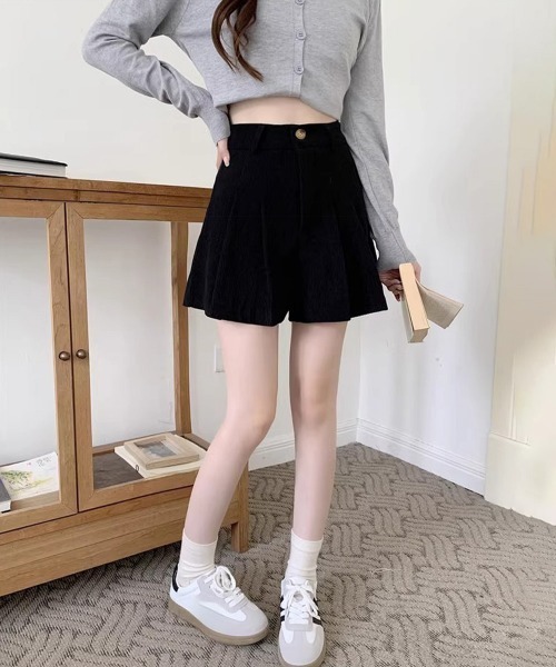Miniministore(ミニミニストア)の「コーデュロイ ショートパンツ レディース(スラックス・レディース・ブラウン/ブラック・M/XL/L)」の8枚目の写真