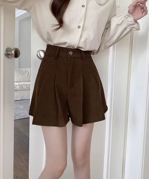 Miniministore(ミニミニストア)の「コーデュロイ ショートパンツ レディース(スラックス・レディース・ブラウン/ブラック・M/XL/L)」の10枚目の写真