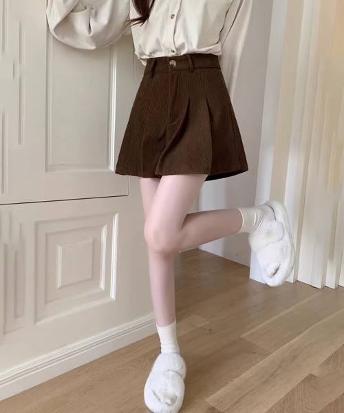 Miniministore(ミニミニストア)の「コーデュロイ ショートパンツ レディース(スラックス・レディース・ブラウン/ブラック・M/XL/L)」の12枚目の写真