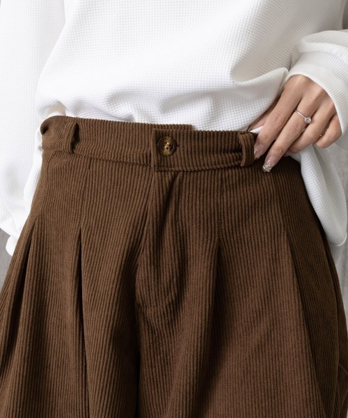 Miniministore(ミニミニストア)の「コーデュロイ ショートパンツ レディース(スラックス・レディース・ブラウン/ブラック・M/XL/L)」の16枚目の写真