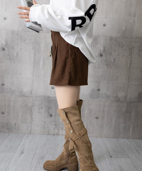 Miniministore(ミニミニストア)の「コーデュロイ ショートパンツ レディース(スラックス・レディース・ブラウン/ブラック・M/XL/L)」の17枚目の写真