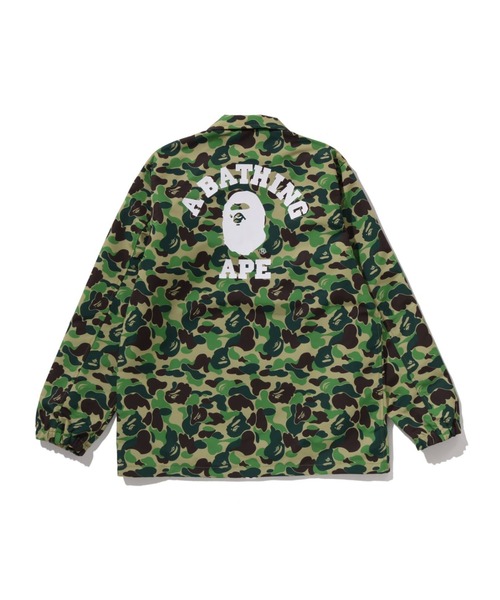 A BATHING APE(アベイシングエイプ)の「ABC CAMO COLLEGE COACH JACKET(ミリタリージャケット・キッズ・ブルー/グリーン/ピンク・160/150)」の8枚目の写真