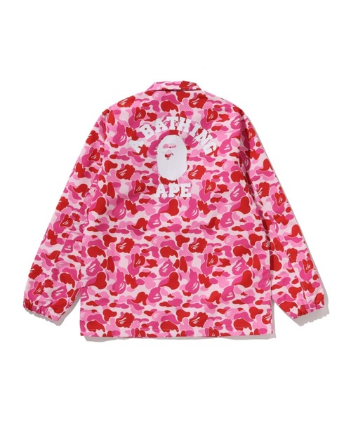 A BATHING APE(アベイシングエイプ)の「ABC CAMO COLLEGE COACH JACKET(ミリタリージャケット・キッズ・ブルー/グリーン/ピンク・160/150)」の10枚目の写真