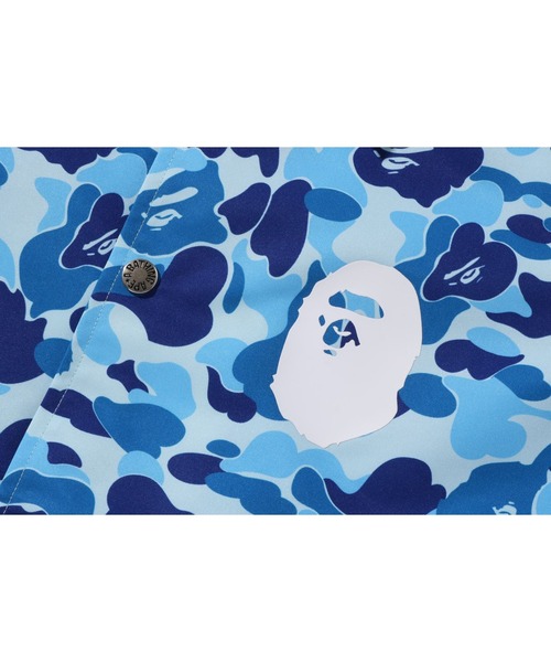 A BATHING APE(アベイシングエイプ)の「ABC CAMO COLLEGE COACH JACKET(ミリタリージャケット・キッズ・ブルー/グリーン/ピンク・160/150)」の12枚目の写真