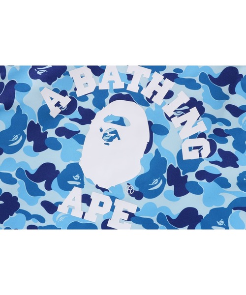 A BATHING APE(アベイシングエイプ)の「ABC CAMO COLLEGE COACH JACKET(ミリタリージャケット・キッズ・ブルー/グリーン/ピンク・160/150)」の4枚目の写真