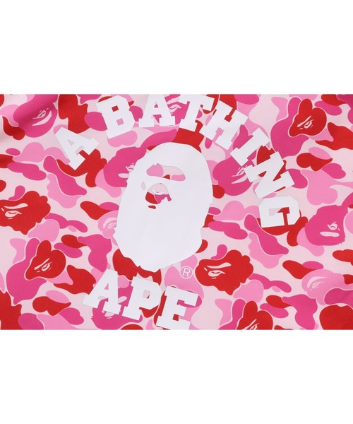 A BATHING APE(アベイシングエイプ)の「ABC CAMO COLLEGE COACH JACKET(ミリタリージャケット・キッズ・ブルー/グリーン/ピンク・160/150)」の5枚目の写真