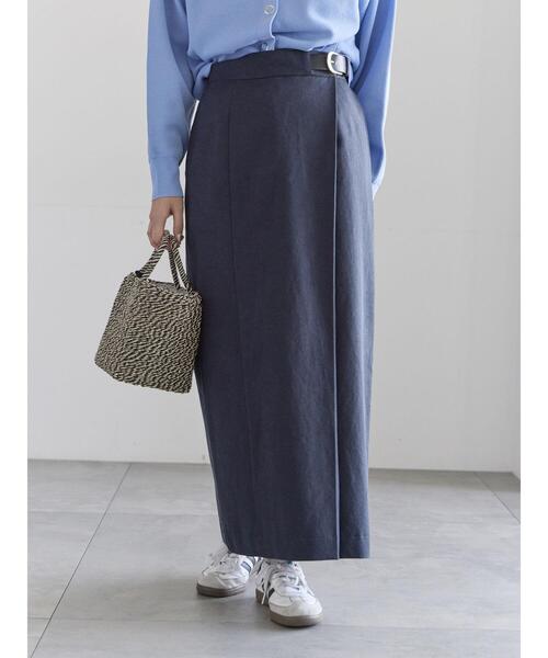 Te chichi(テチチ)の「サイドベルトチノタイトスカート《2026 spring catalog item》(スカート・レディース・オフホワイト/ベージュ/ネイビー・F)」の14枚目の写真