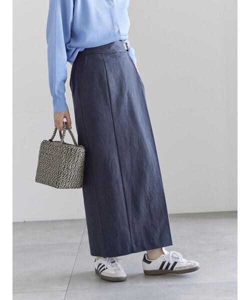 Te chichi(テチチ)の「サイドベルトチノタイトスカート《2026 spring catalog item》(スカート・レディース・オフホワイト/ベージュ/ネイビー・F)」の17枚目の写真