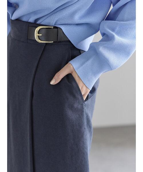 Te chichi(テチチ)の「サイドベルトチノタイトスカート《2026 spring catalog item》(スカート・レディース・オフホワイト/ベージュ/ネイビー・F)」の18枚目の写真