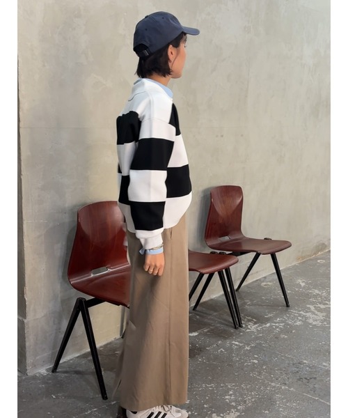 Te chichi(テチチ)の「サイドベルトチノタイトスカート《2026 spring catalog item》(スカート・レディース・オフホワイト/ベージュ/ネイビー・F)」の5枚目の写真