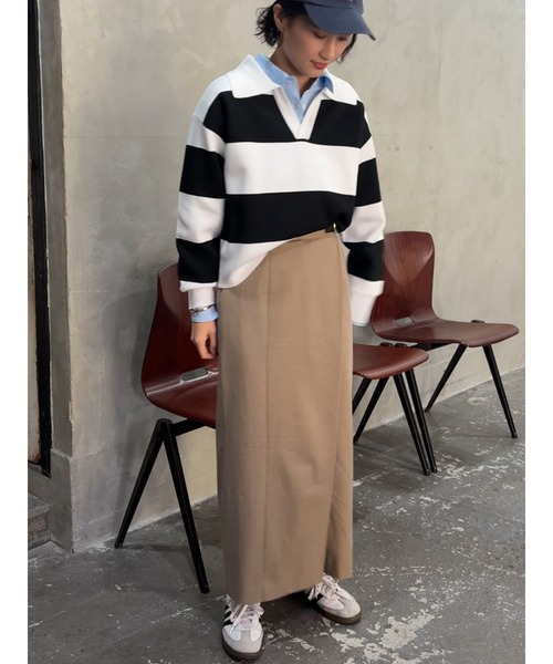 Te chichi(テチチ)の「サイドベルトチノタイトスカート《2026 spring catalog item》(スカート・レディース・オフホワイト/ベージュ/ネイビー・F)」の7枚目の写真