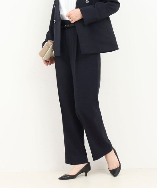 MICO COULIER（ミコクリエ）の「《セットアップ対応》シアーチェックパンツ（その他パンツ・レディース・ネイビー・38/40）」の5枚目の写真