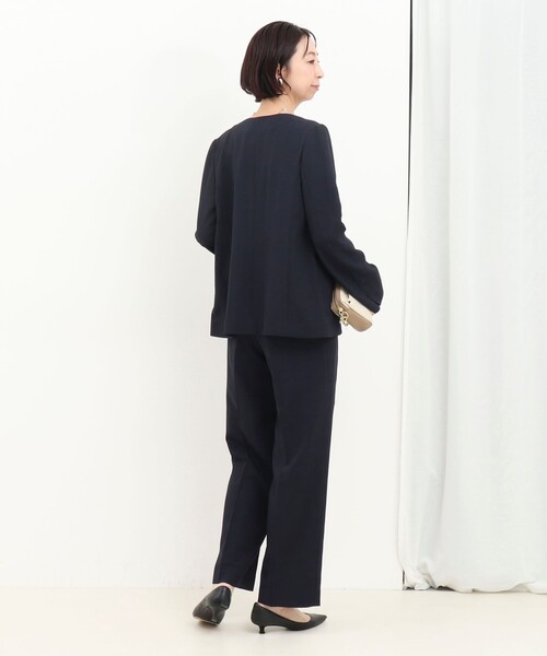 MICO COULIER（ミコクリエ）の「《セットアップ対応》シアーチェックパンツ（その他パンツ・レディース・ネイビー・38/40）」の6枚目の写真