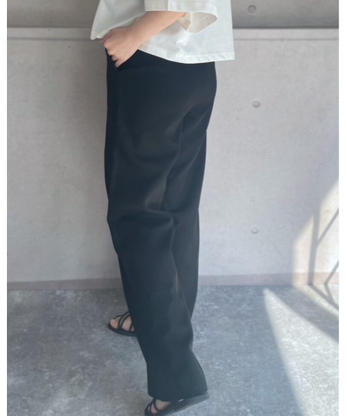 amini（アミニ）の「ワッフルイージーパンツ（その他パンツ・レディース・杢グレー/アイボリー/ブラック・MEDIUM）」の11枚目の写真