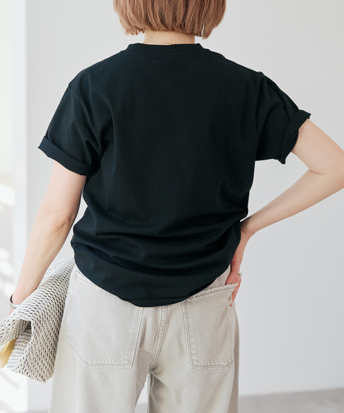 Spick & Span（スピックアンドスパン）の「COUTURE D`ADAM/クチュールドアダム T-Shirt（Tシャツ/カットソー・レディース・ホワイト/ブラック・MEDIUM）」の8枚目の写真
