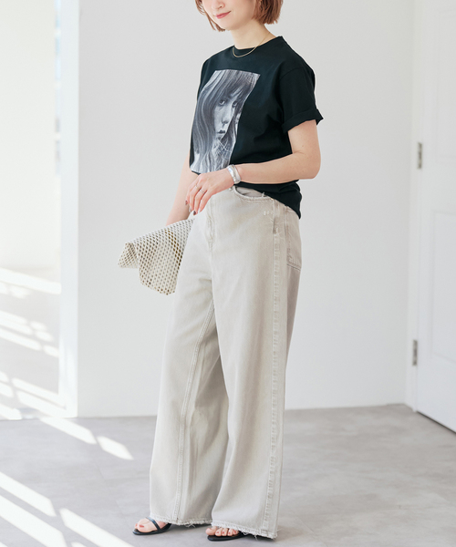 Spick & Span（スピックアンドスパン）の「COUTURE D`ADAM/クチュールドアダム T-Shirt（Tシャツ/カットソー・レディース・ホワイト/ブラック・MEDIUM）」の10枚目の写真