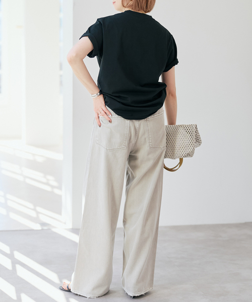 Spick & Span（スピックアンドスパン）の「COUTURE D`ADAM/クチュールドアダム T-Shirt（Tシャツ/カットソー・レディース・ホワイト/ブラック・MEDIUM）」の11枚目の写真