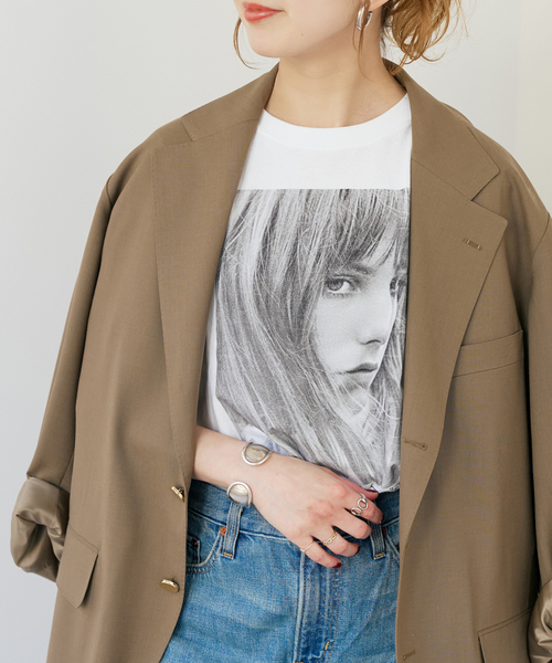 Spick & Span（スピックアンドスパン）の「COUTURE D`ADAM/クチュールドアダム T-Shirt（Tシャツ/カットソー・レディース・ホワイト/ブラック・MEDIUM）」の12枚目の写真