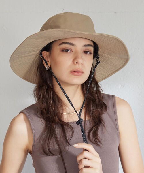 GGパターン ベージュ ワイドブリムハットL 別注/WEB限定】＜NEW ERA＞ワイドブリムハット（ハット）｜green label