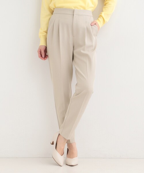 SHOO・LA・RUE（シューラルー）の「【多機能】2タックテーパードパンツ（その他パンツ・レディース・ナチュラル/グレー/ネイビー・10/04/03/02/01）」の8枚目の写真