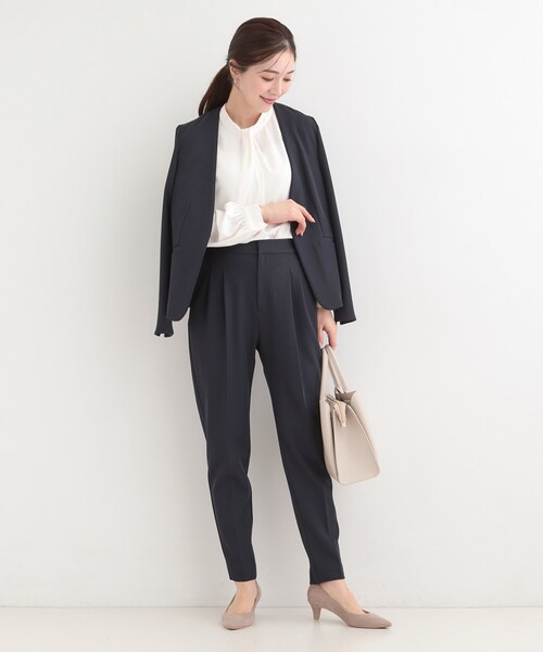 SHOO・LA・RUE（シューラルー）の「【多機能】2タックテーパードパンツ（その他パンツ・レディース・ナチュラル/グレー/ネイビー・10/04/03/02/01）」の14枚目の写真